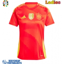 Spain Replica Home Shirt Ladies Euro 2024 Short Sleeve